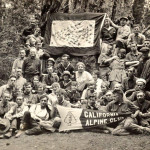 1917 CAC Members with Flag for service-men and -women.